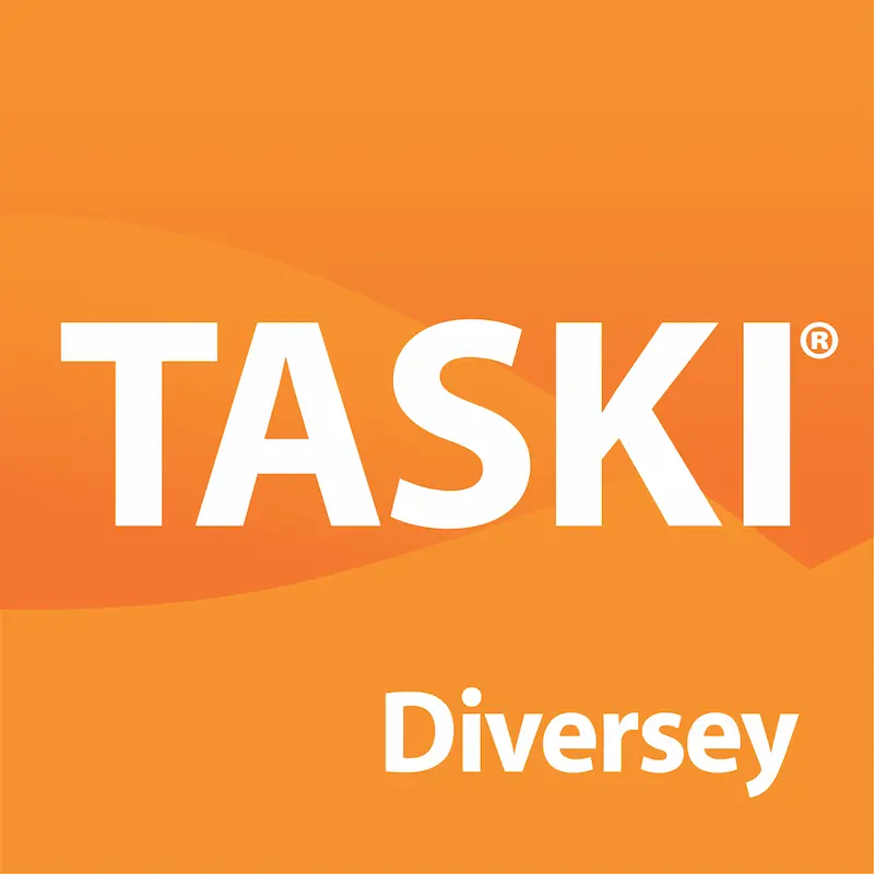 Официальный логотип компании TASKI, ТАСКИ принадлежит Diversey Логотип TASKI / ТАСКИ от Diversey