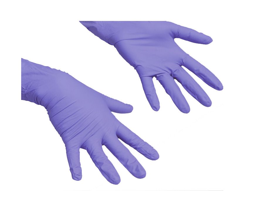 137978 Нитриловые перчатки ЛайтТафф Vileda Professional сиреневые, 50 пар, размер XL