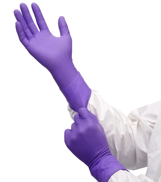 97613 Нитриловые лабораторные перчатки Kimtech Science Purple Nitrile Extra, 25 пар, размер L