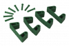10192 Резиновые зажимы к настенным креплениям Vikan (1017 и 1018) зеленые, 12 см, 4 шт