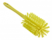 5381906 Щетка-ерш Vikan с ручкой цельная желтая, Ø 9 см, средний/жесткий ворс