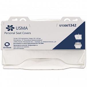 u13001342 Персональные покрытия на сиденье унитаза USMA - 10 пачек по 125 листов