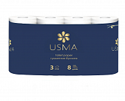 u01002438 Туалетная бумага USMA в стандартных рулонах трехслойная, 40 рулонов по 30 метров