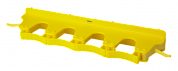 10186 Настенное крепление для инвентаря Vikan 4-6 предмета желтое, 39.5 см