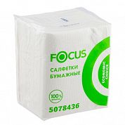 5078436 Салфетки бумажные Focus ECO, однослойные, 20х24 см, 100 листов