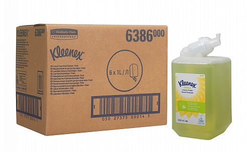 6386 Жидкое пенное мыло Kleenex Fresh Luxury, 6 картриджей по 1 л