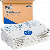 6150 Одноразовые покрытия Kimberly Clark на унитаз, 24 упаковки по 125 листов