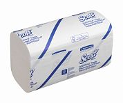 6633 Листовые бумажные полотенца Scott Scottfold M белые однослойные M / W сложения, 25 пачек по 175 листов