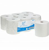 6622 Бумажные полотенца Scott Control белые однослойные, 6 рулонов по 300 метров