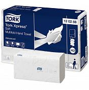 120288 Листовые бумажные полотенца Tork Xpress белые двухслойные Multifold сложения, 21 пачка по 136 листов