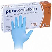 970-013-XL Перчатки нитриловые Pura Comfort Blue синие, 50 пар, размер XL