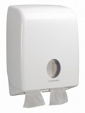 6990 Диспенсер Aquarius для листовой туалетной бумаги в пачках, белый