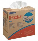 8355 Протирочный материал WypAll X50 белый однослойный в коробке-диспенсере, 176 листов