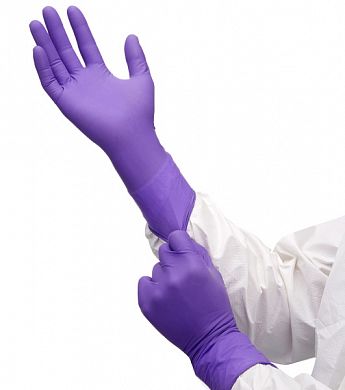 97611 Нитриловые лабораторные перчатки Kimtech Science Purple Nitrile Extra, 25 пар, размер S