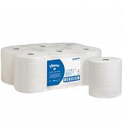 6238 Бумажные полотенца Kleenex Ultra белые двухслойные, 6 рулонов по 180 метров