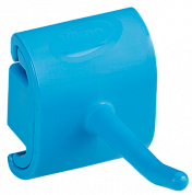 10123 Гигиеничное настенное крепление Vikan с одинарным крюком синий, 4.1 см