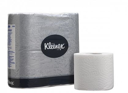 8449 Туалетная бумага Kleenex в стандартных рулонах двухслойная, 96 рулонов по 25 метра