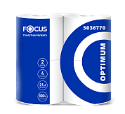 5036770 Туалетная бумага Focus Optimum в стандартных рулонах двухслойная, 56 рулонов по 21 метру