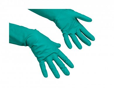 101973 Перчатки нитриловые универсальные Vileda Professional зеленые, размер XL