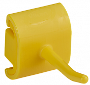 10126 Гигиеничное настенное крепление Vikan с одинарным крюком желтый, 4.1 см