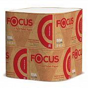 5049979 Листовая туалетная бумага Focus Premium двухслойная V-сложения, 30 пачек по 250 листов