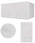 1814 Бумажные салфетки USMA белые двухслойные, 1/8 сложения, 24 x 24 см, 18 пачек по 250 листов
