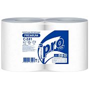 C241 Протирочные бумажные полотенца PROtissue двухслойные, 2 рулона по 350 м