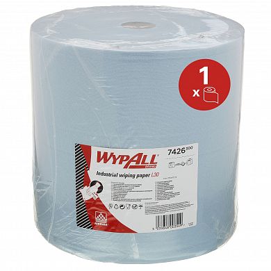7426 Протирочный материал WypAll L30 трехслойный синий в рулоне, 670 листов