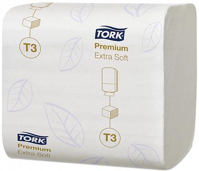 114276 Листовая туалетная бумага Tork Premium двухслойная, 30 пачек по 252 листа