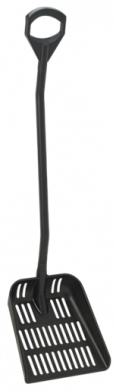 56049 Эргономичная лопата с перфорированным полотном Vikan черная, 130 см
