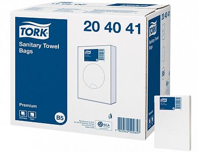 204041 Гигиенические пакеты Tork, 48 пачек по 25 пакетиков