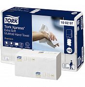 100297 Листовые бумажные полотенца Tork Xpress белые двухслойные Multifold сложения, 21 пачка по 100 листов