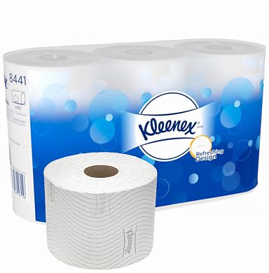 8441 Туалетная бумага Kleenex в стандартных рулонах двухслойная, 36 рулонов по 72 метра