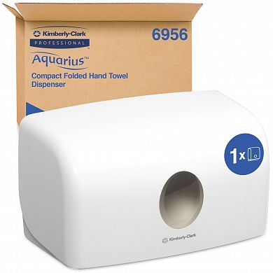 6956 Диспенсер Aquarius для листовых бумажных полотенец в пачках, белый