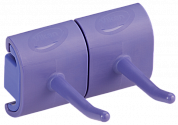 10148 Гигиеничное настенное крепление Vikan c двойным крюков фиолетовое, 8.2 см