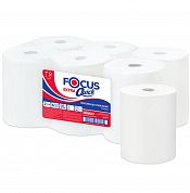 5050023 Бумажные полотенца Focus Extra Quick белые двухслойные, 6 рулонов по 150 метров